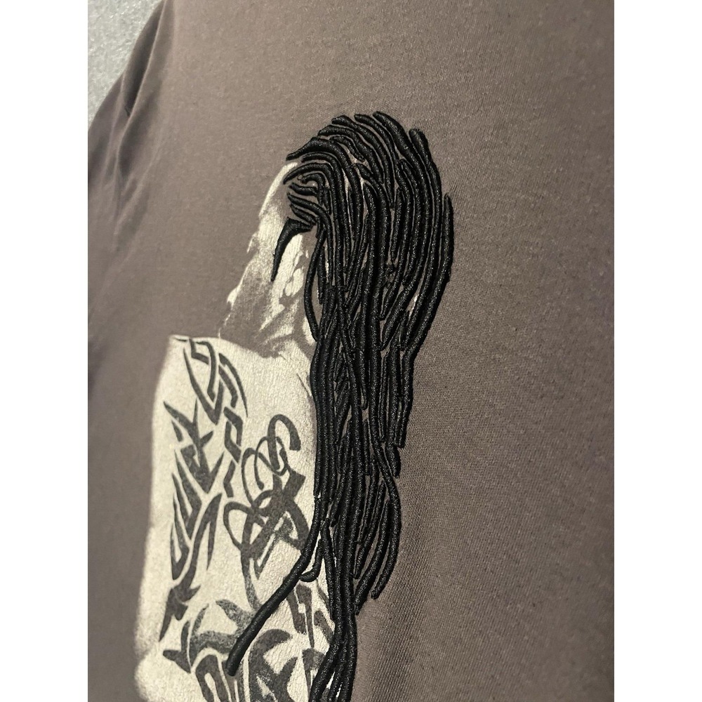 Vintage Sean John Brown Long Sleeve Large shirt Embroidered Braids By Players - Picture 3 of 8